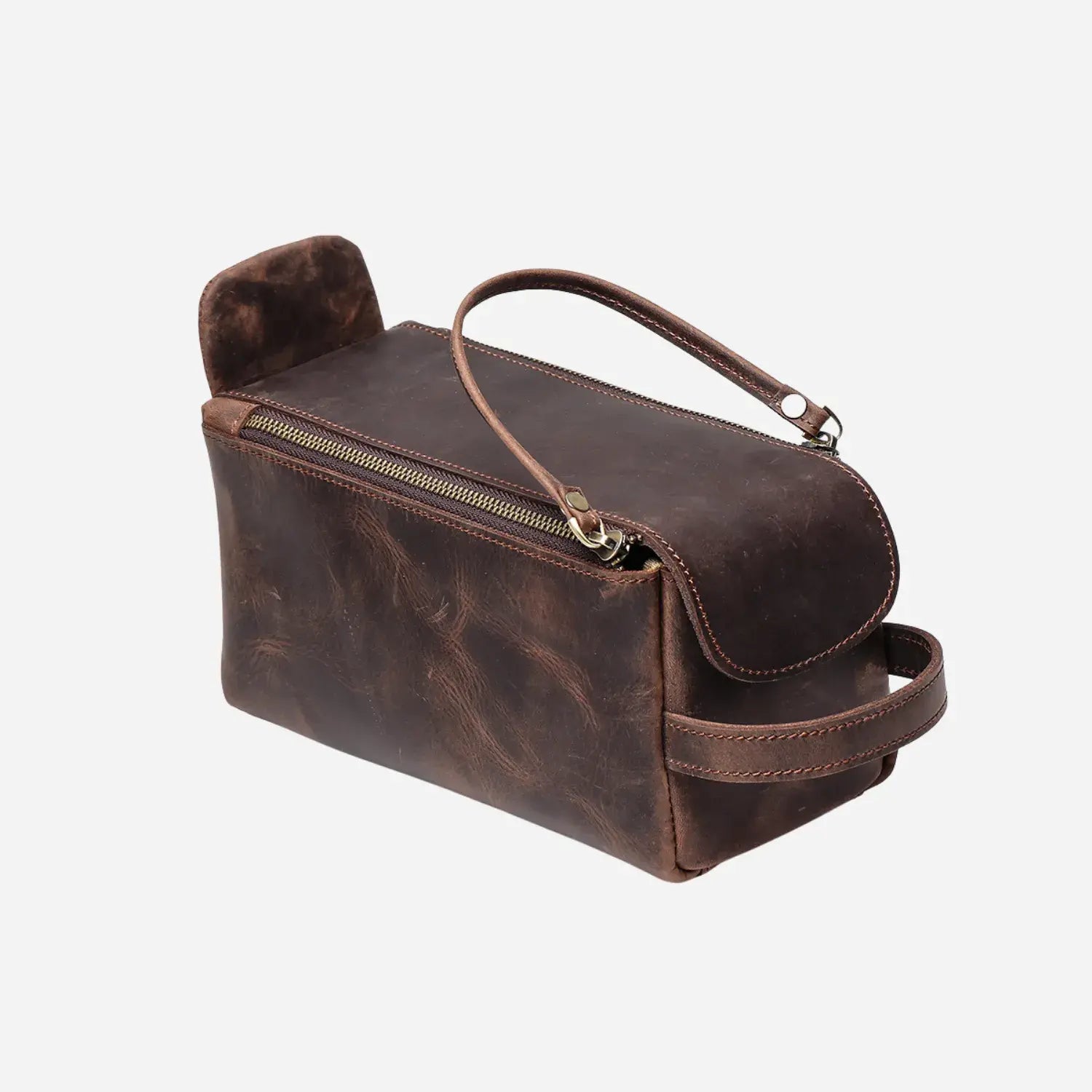 Carter - Handmade Leather Toiletry Bag