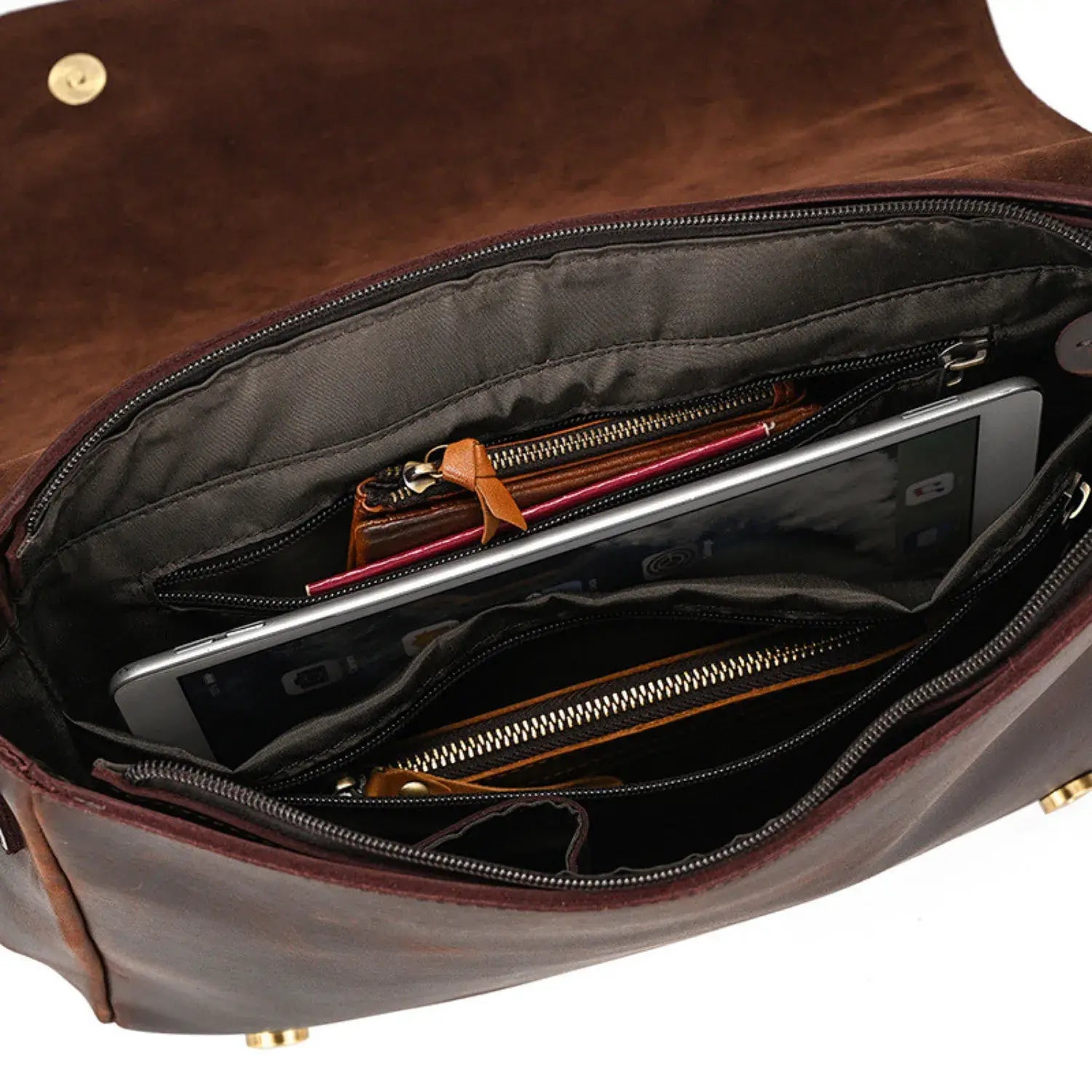 Clayton Messenger Real Leather Bag