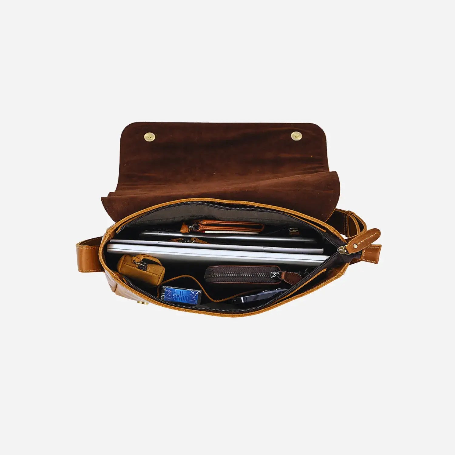 Clayton Messenger Real Leather Bag