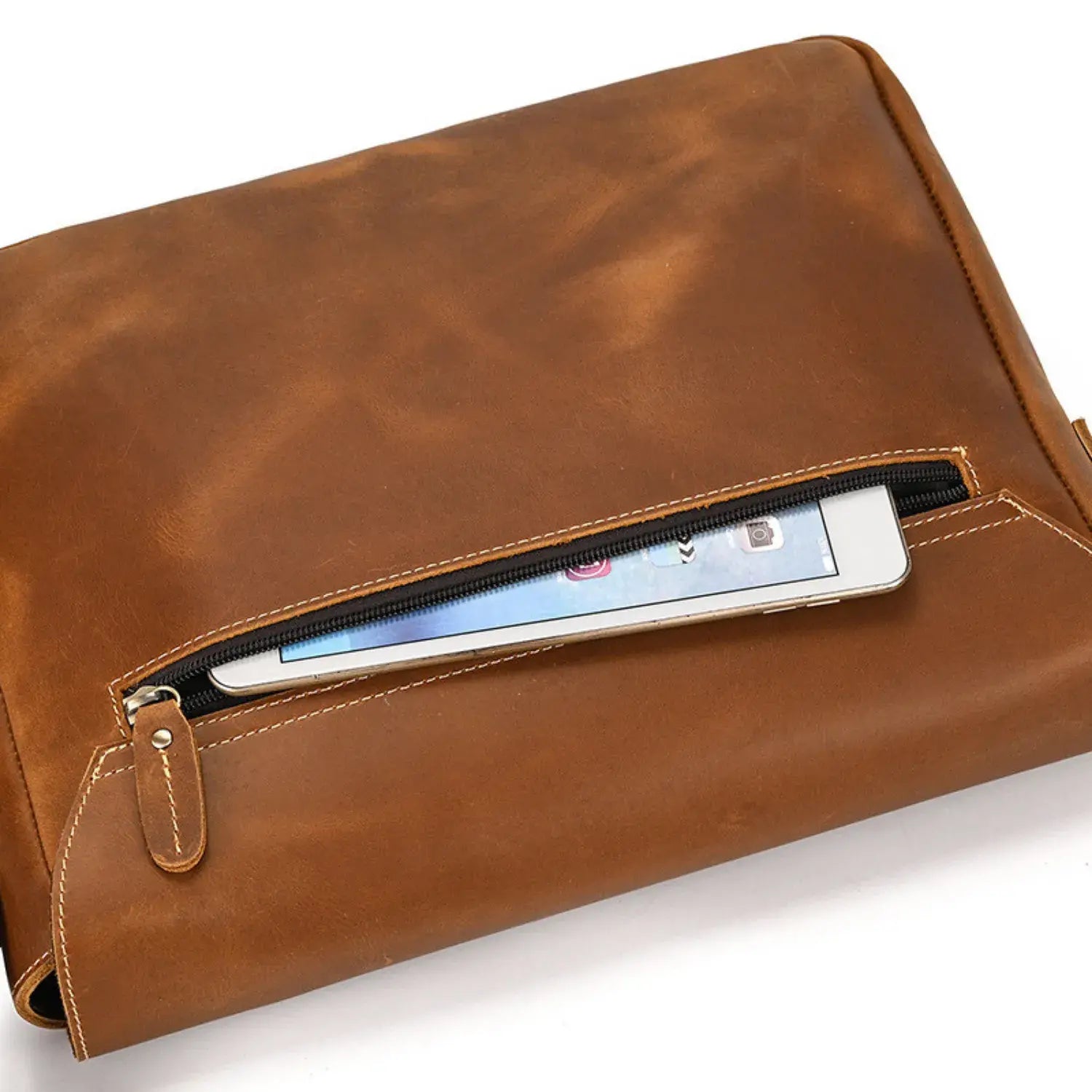 Clayton Messenger Real Leather Bag