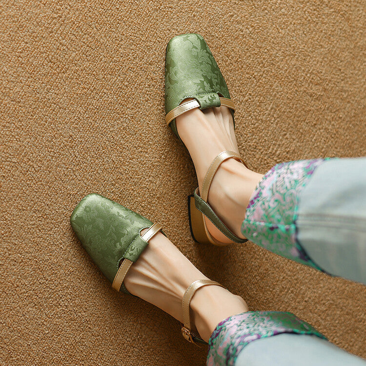 Evana Back-strap Heels