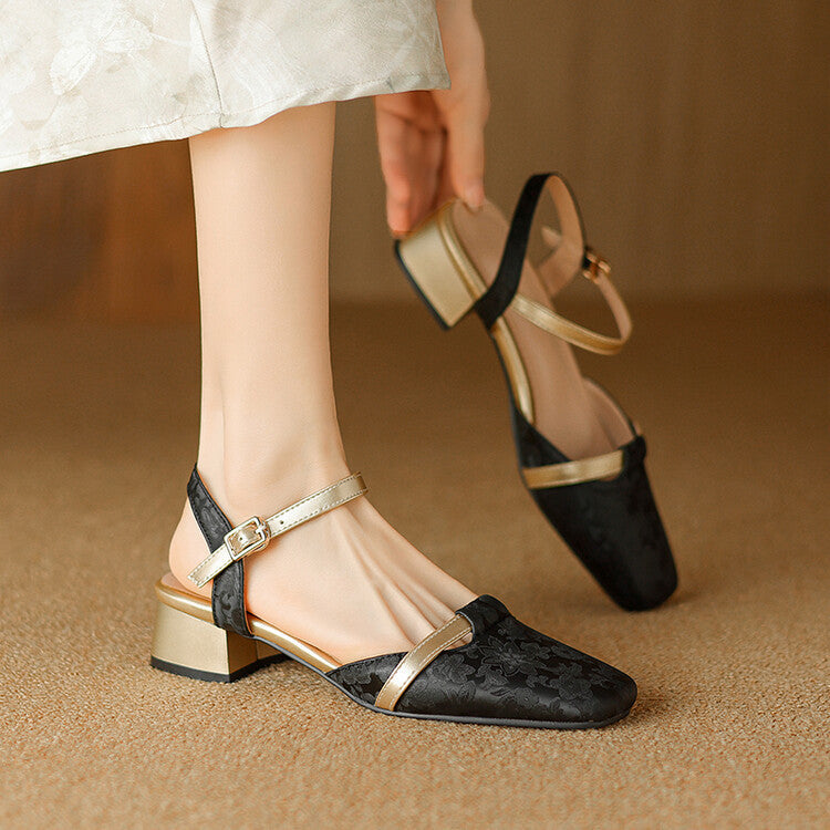 Evana Back-strap Heels