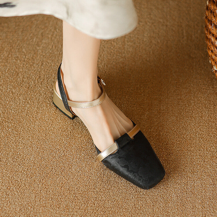 Evana Back-strap Heels