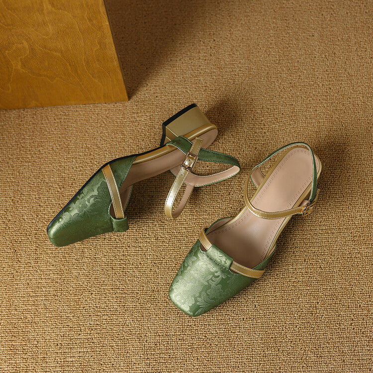 Evana Back-strap Heels