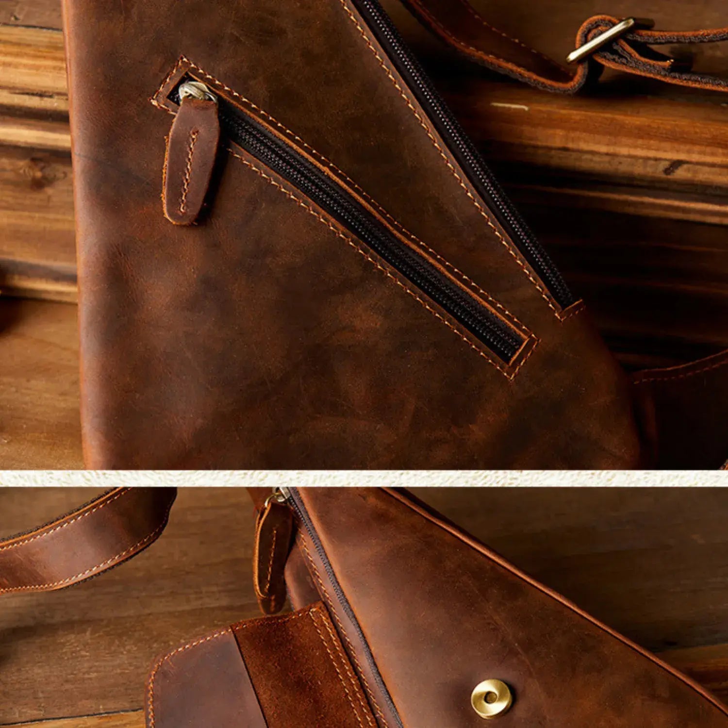 Elford Real Leather Cross Body Bag