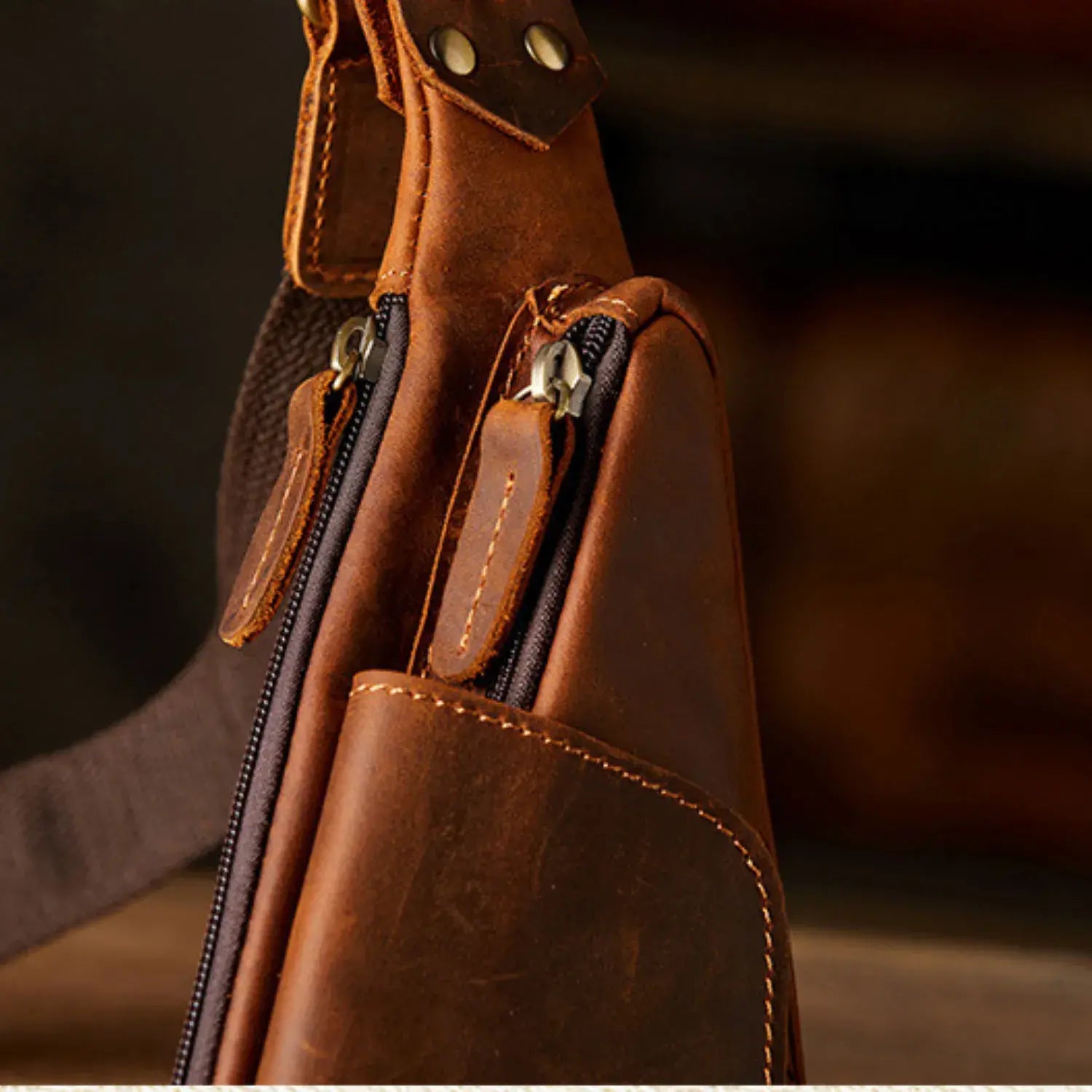 Elford Real Leather Cross Body Bag