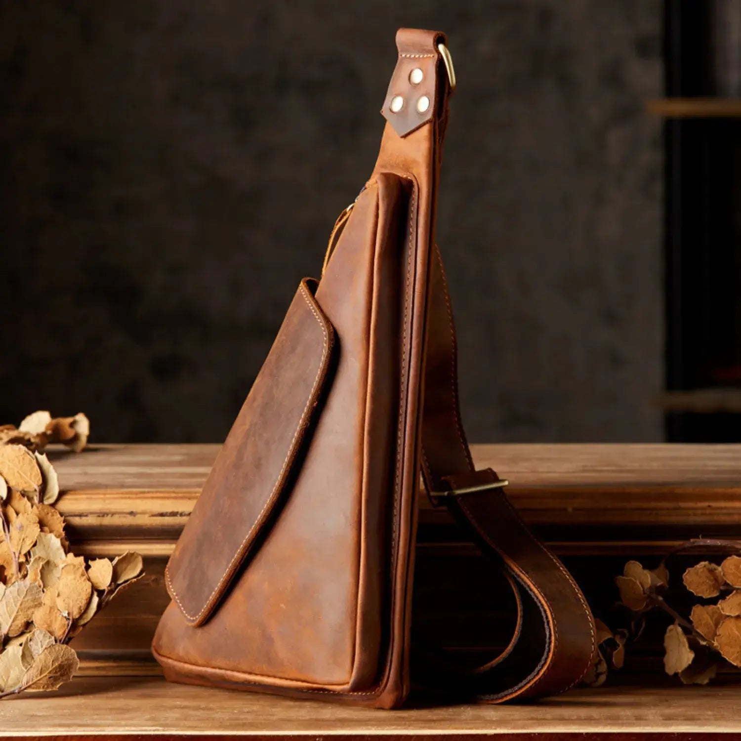 Elford Real Leather Cross Body Bag