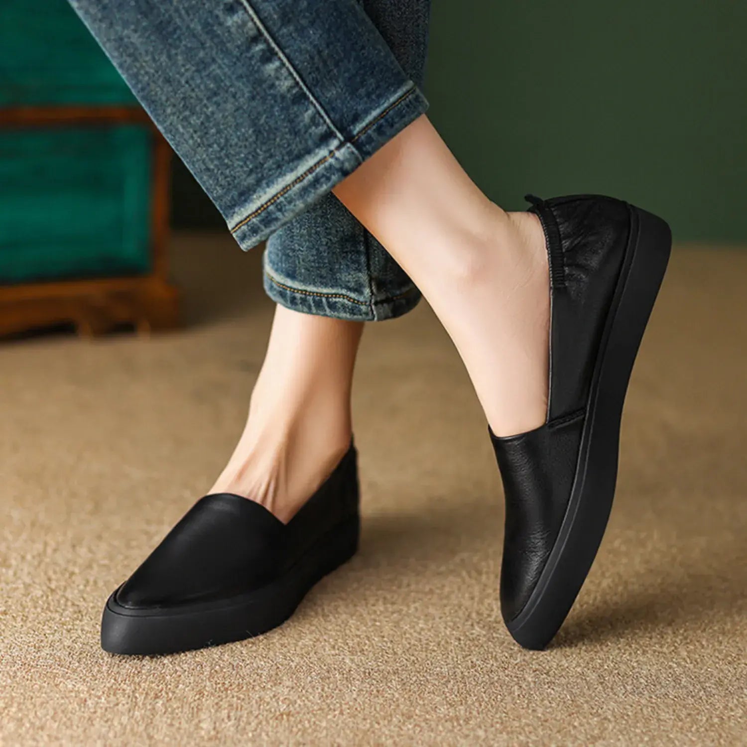 Elodie Orthopedic Genuine Leather Loafers
