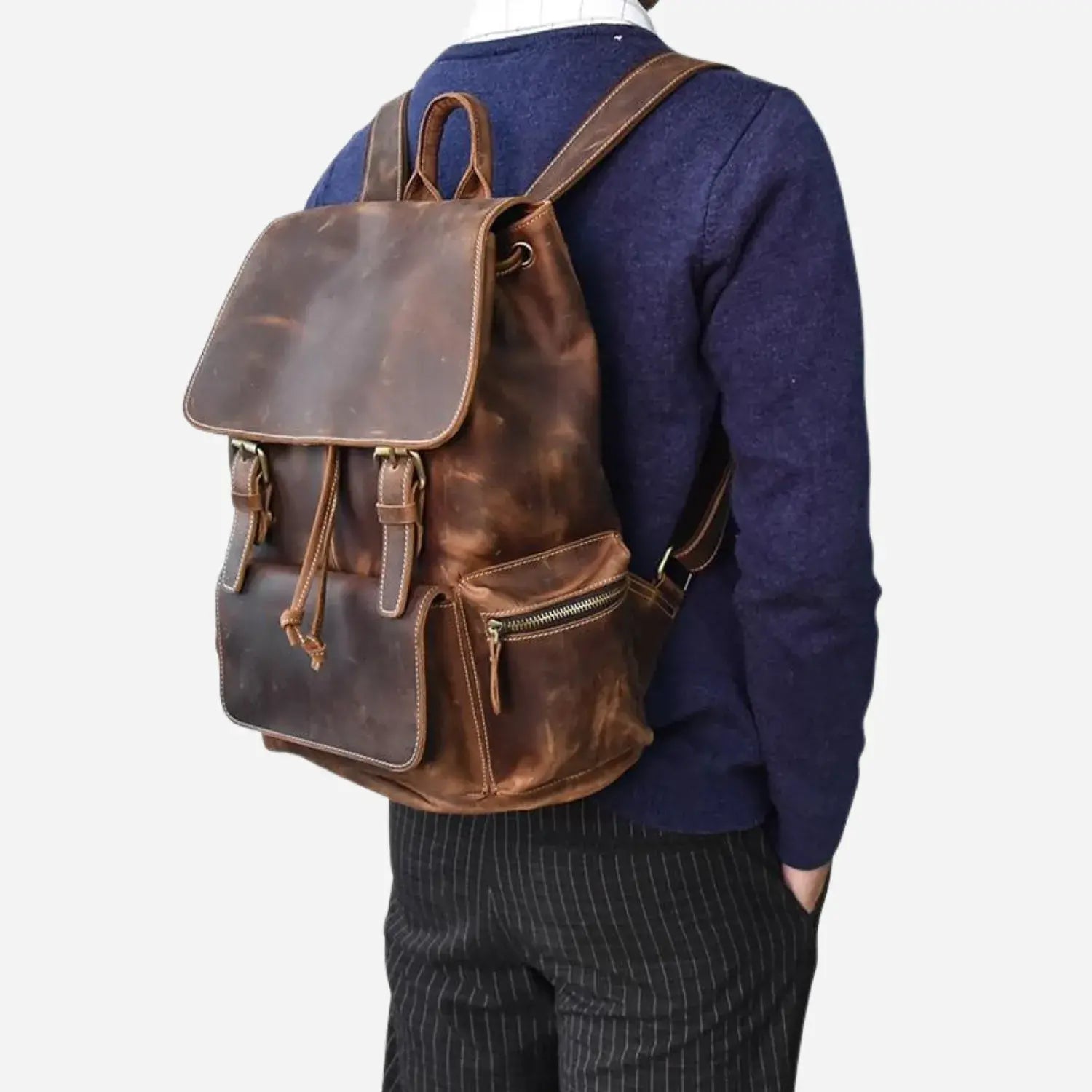 Hugo Handmade Genuine Leather Backpack