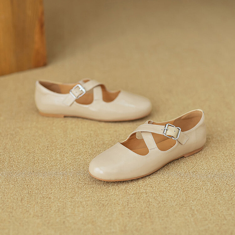 Valora Genuine Leather Ballet Shoes