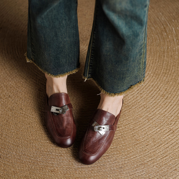 Paloma Genuine Leather Mules