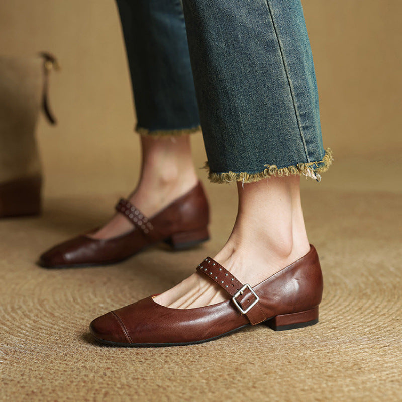 Leona Genuine Leather Shoes