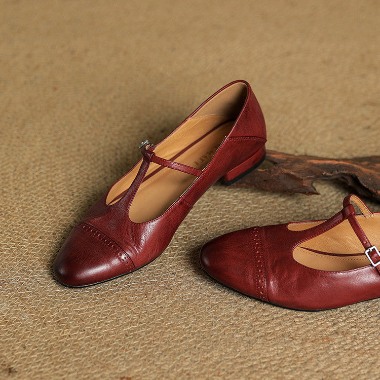Harriet Real Leather Ballet Flats Shoes
