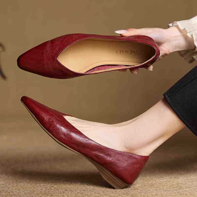 Valmir Authentic Leather Slip-On Mules