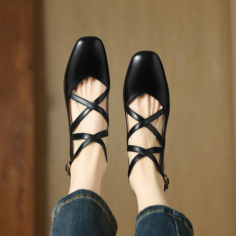 Mireya - Genuine Leather Heels