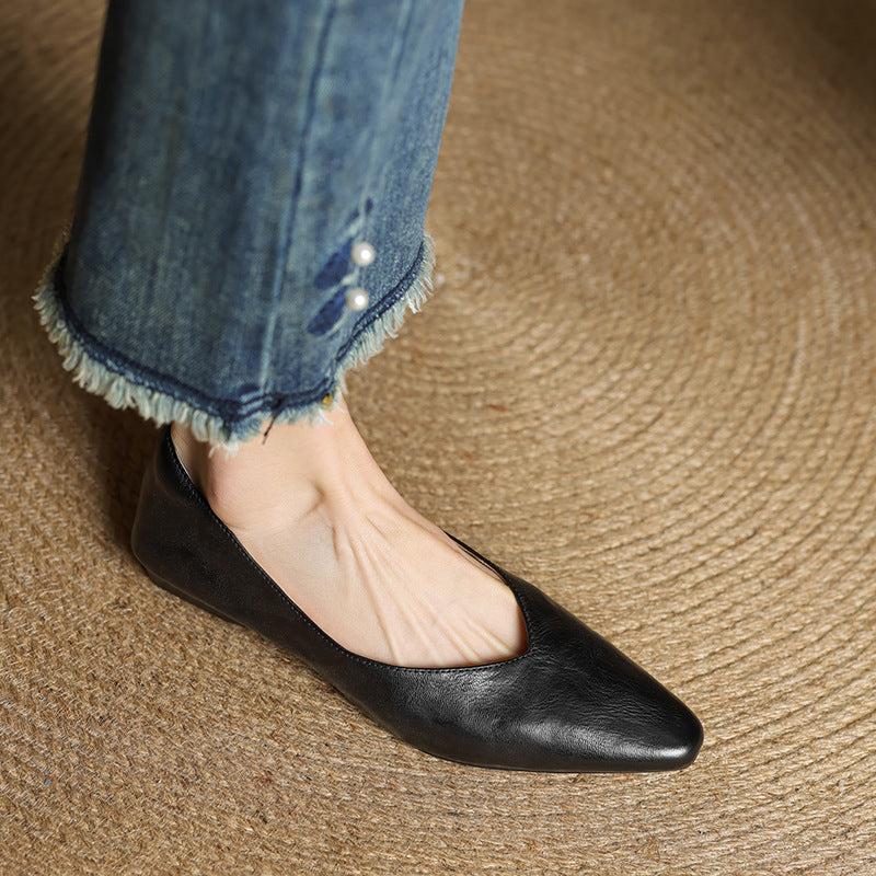 Valmir Authentic Leather Slip-On Mules