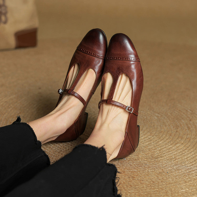 Harriet Real Leather Ballet Flats Shoes