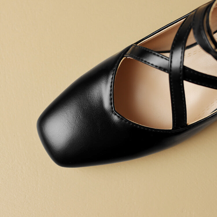 Mireya - Genuine Leather Heels