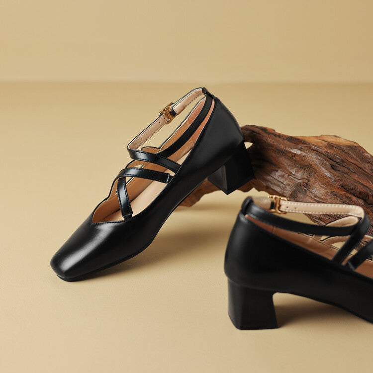 Mireya - Genuine Leather Heels