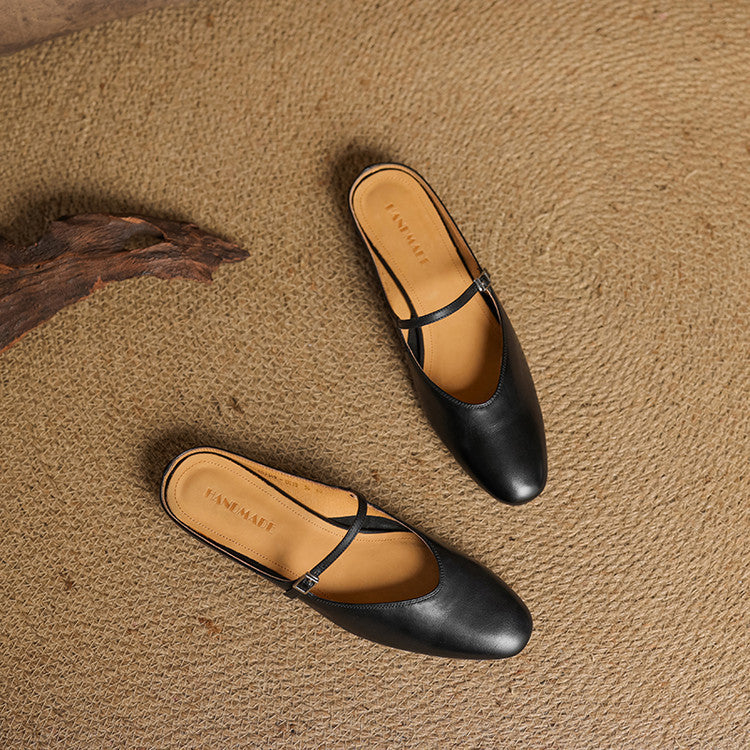 Marvyn Genuine Leather Mules