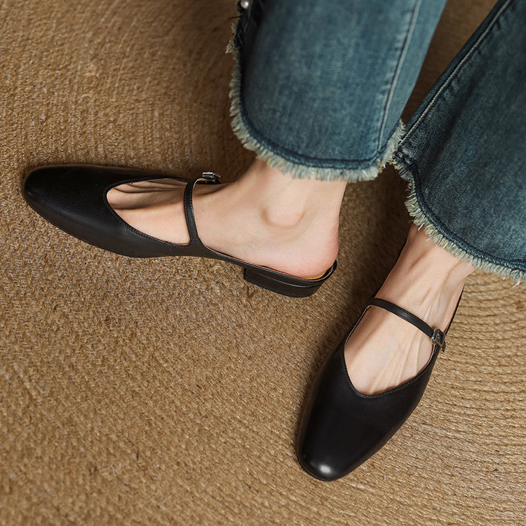 Marvyn Genuine Leather Mules