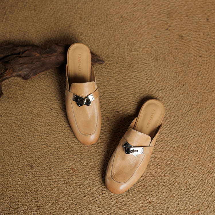 Paloma Genuine Leather Mules