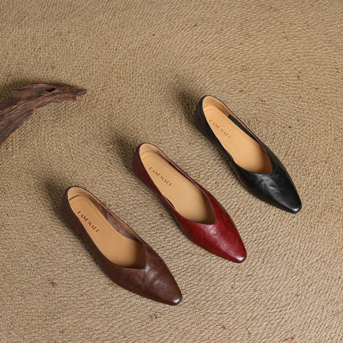 Valmir Authentic Leather Slip-On Mules