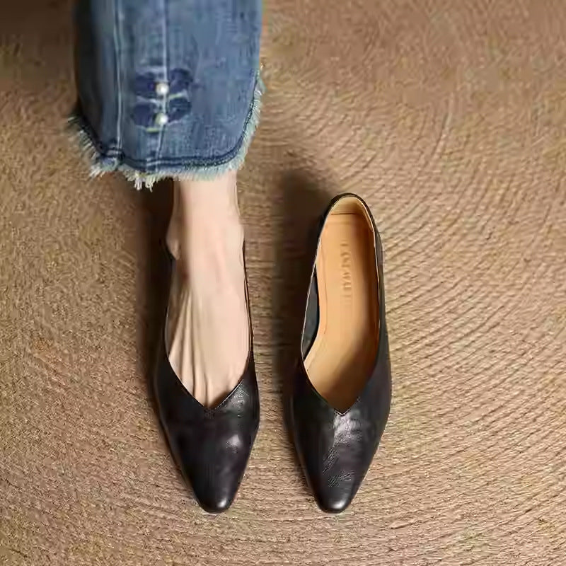 Valmir Authentic Leather Slip-On Mules