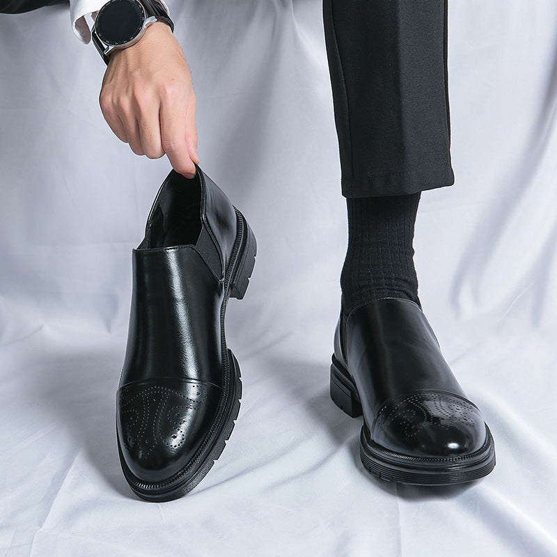 Duke British Pointed Leather Shoes