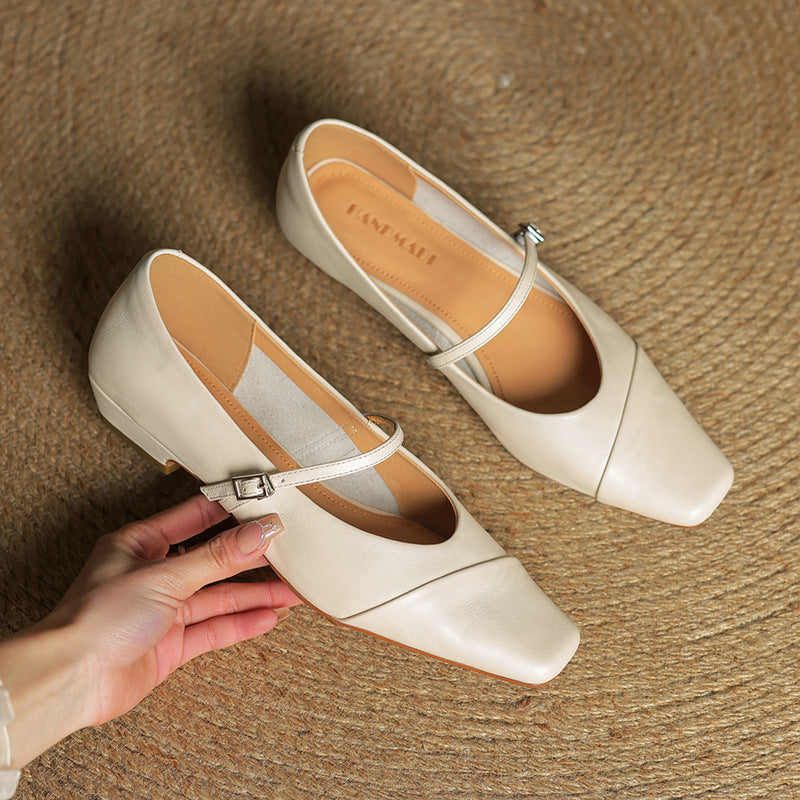 Velin Authentic Leather Heels