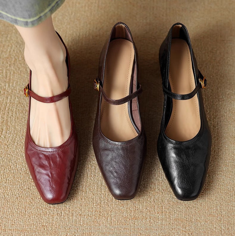 Remina Genuine Leather High Heels