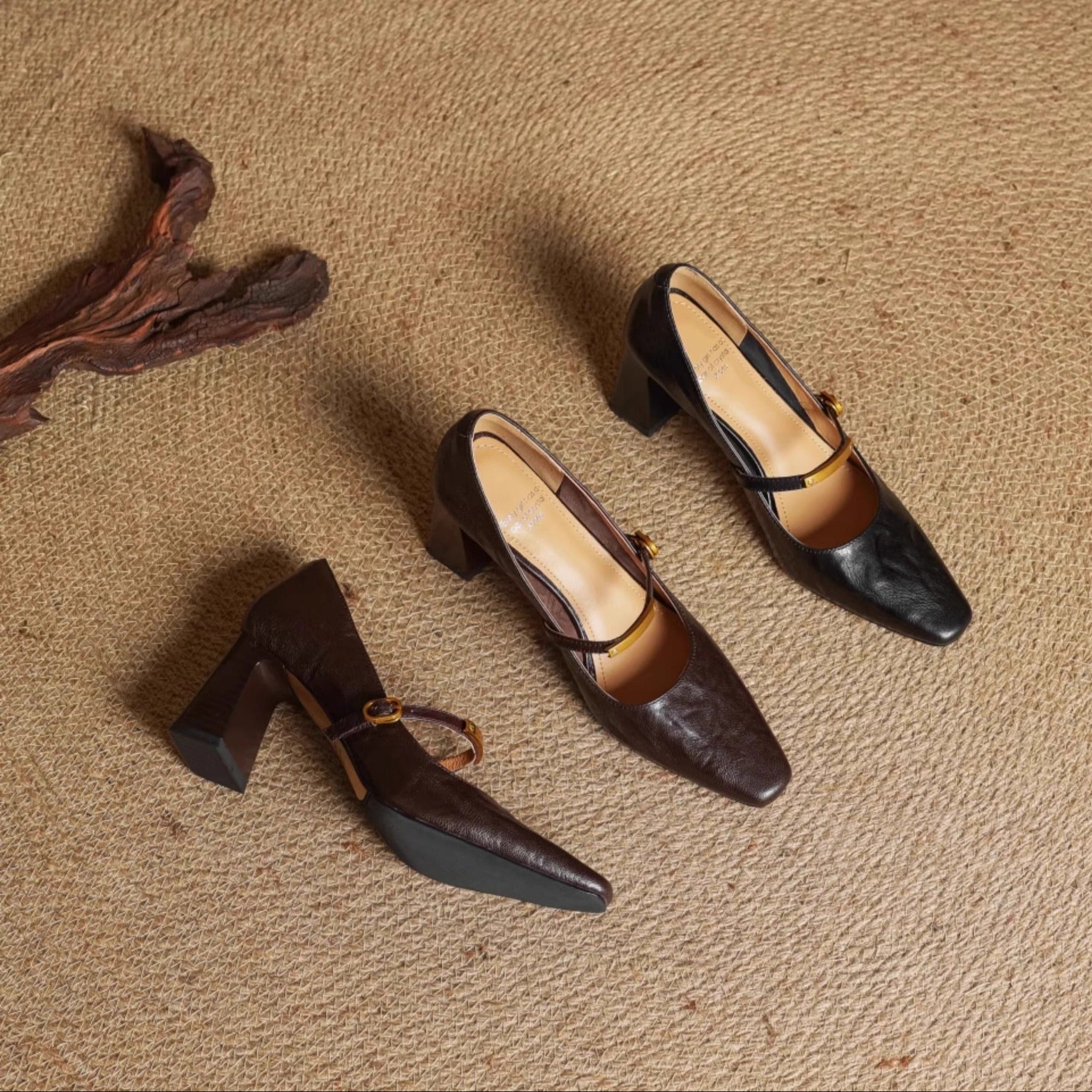 Lyra - Genuine Leather High Heels