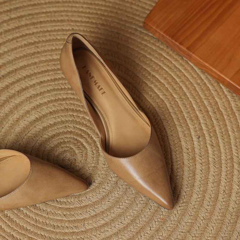 Carlen Authentic Leather High Heels