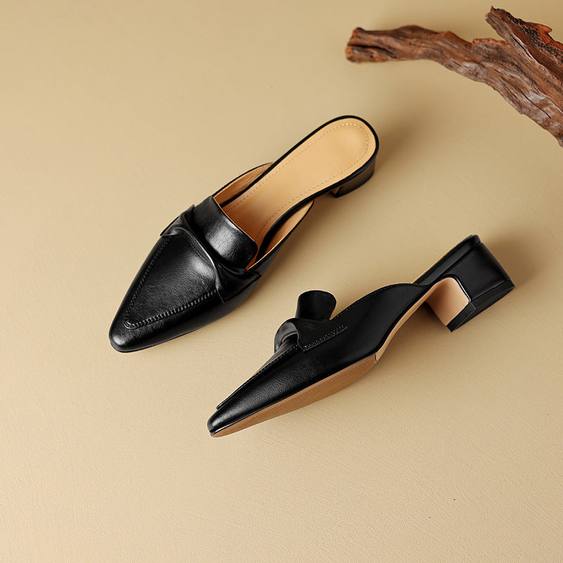 Genuine Leather Erlen Mules