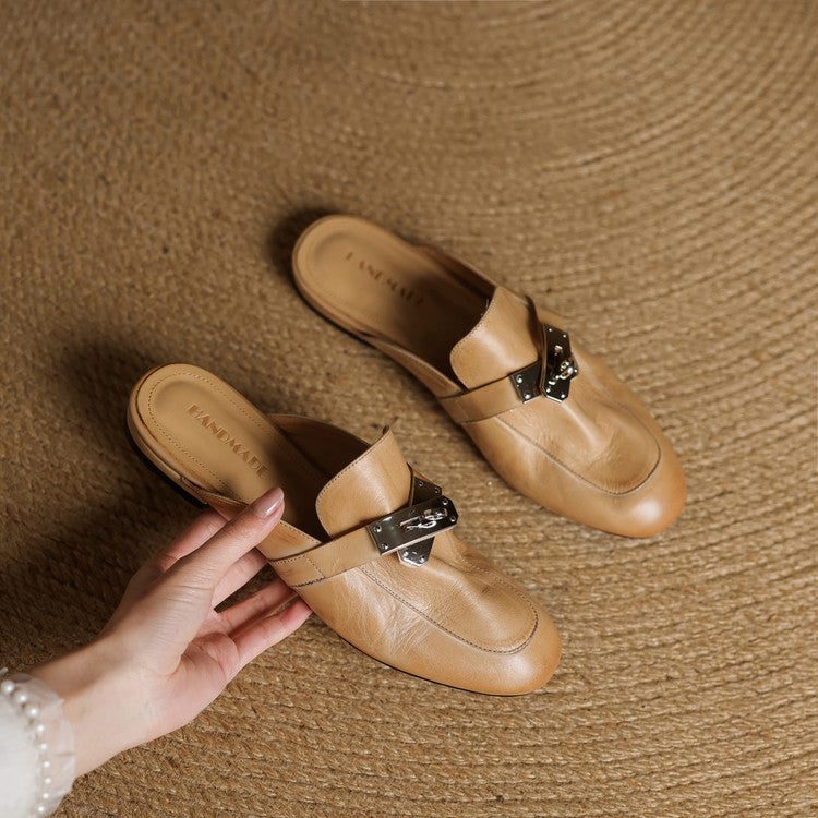 Paloma Genuine Leather Mules
