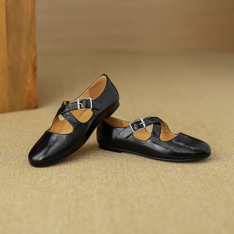 Valora Genuine Leather Ballet Shoes