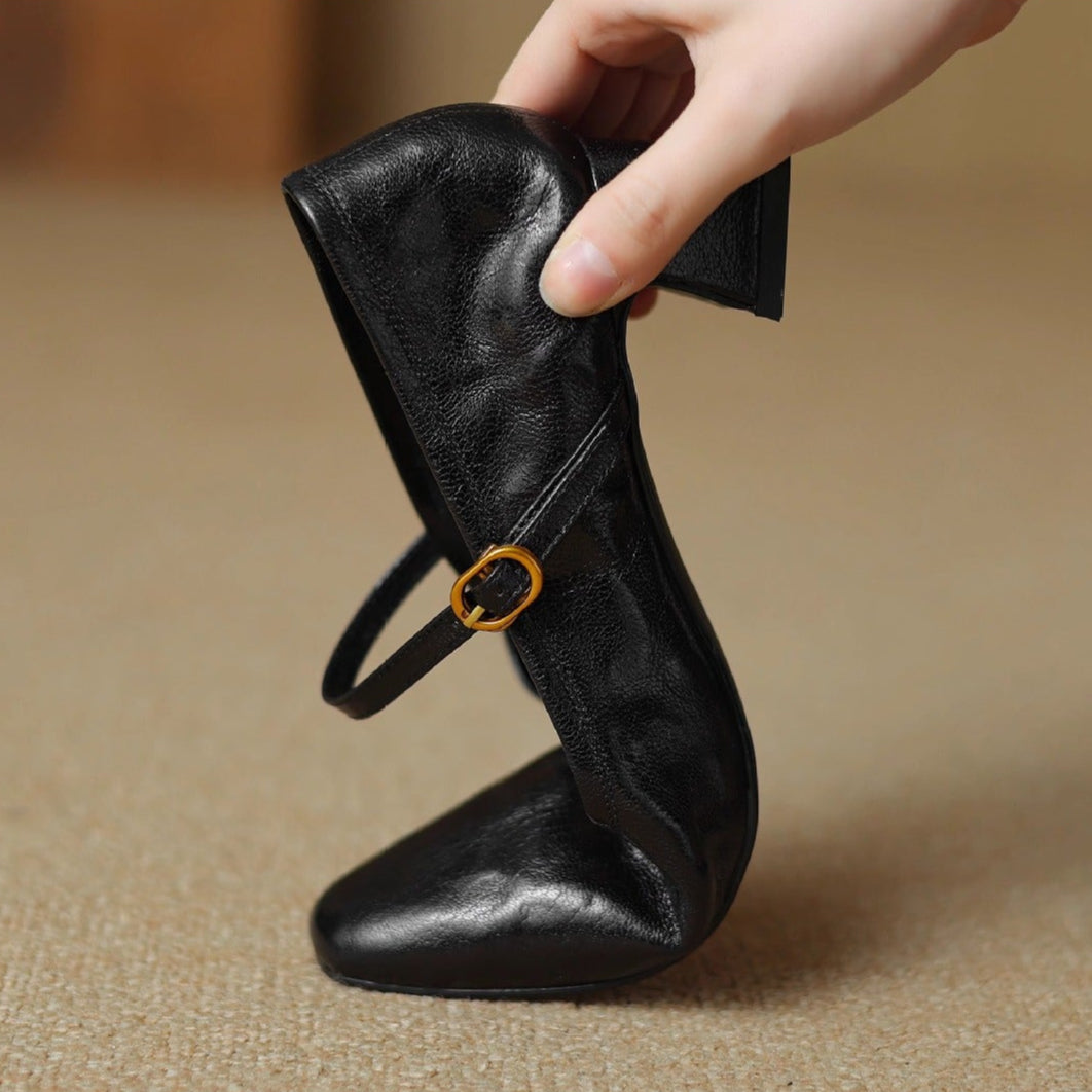 Remina Genuine Leather High Heels