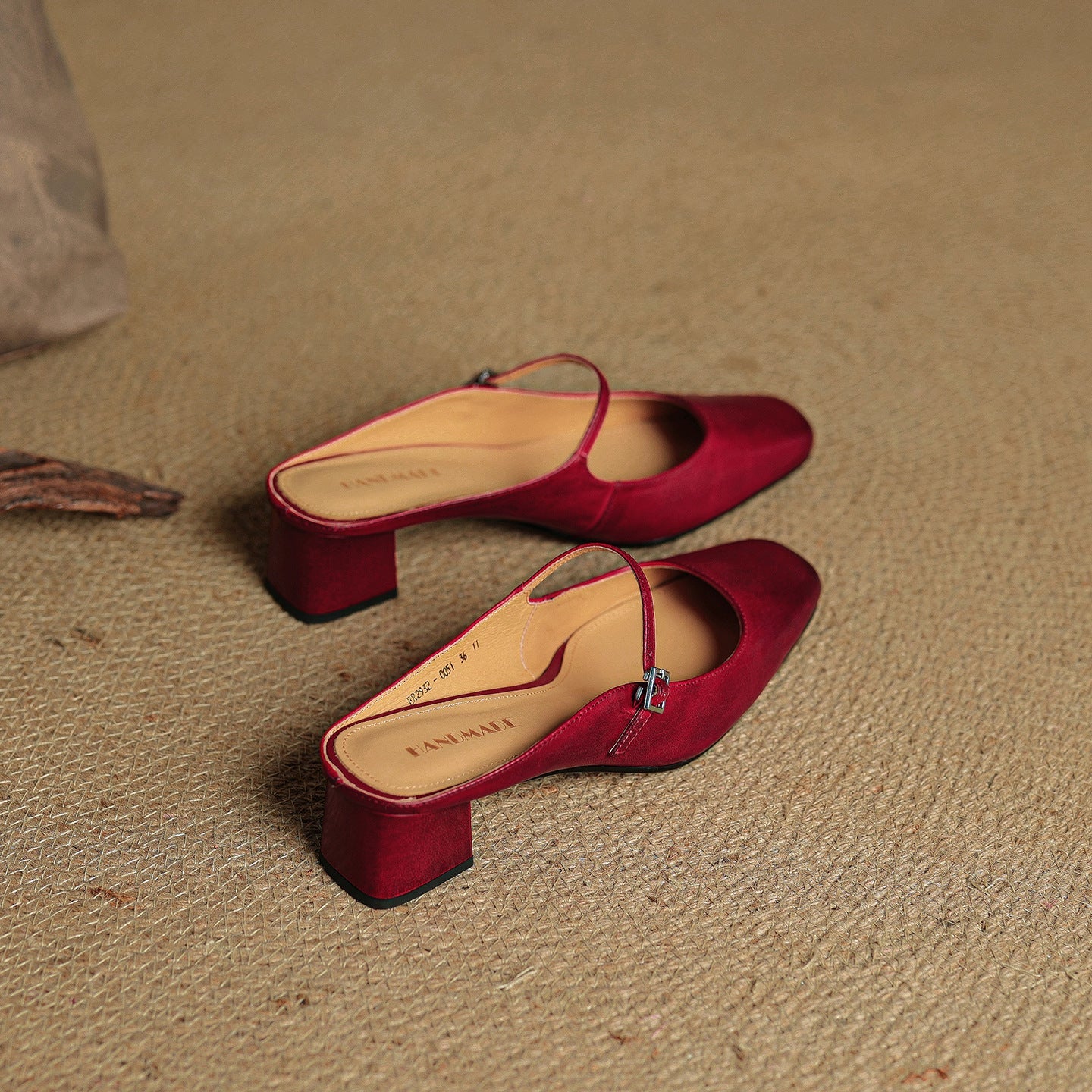 Valora Genuine Leather Slip-On Mules