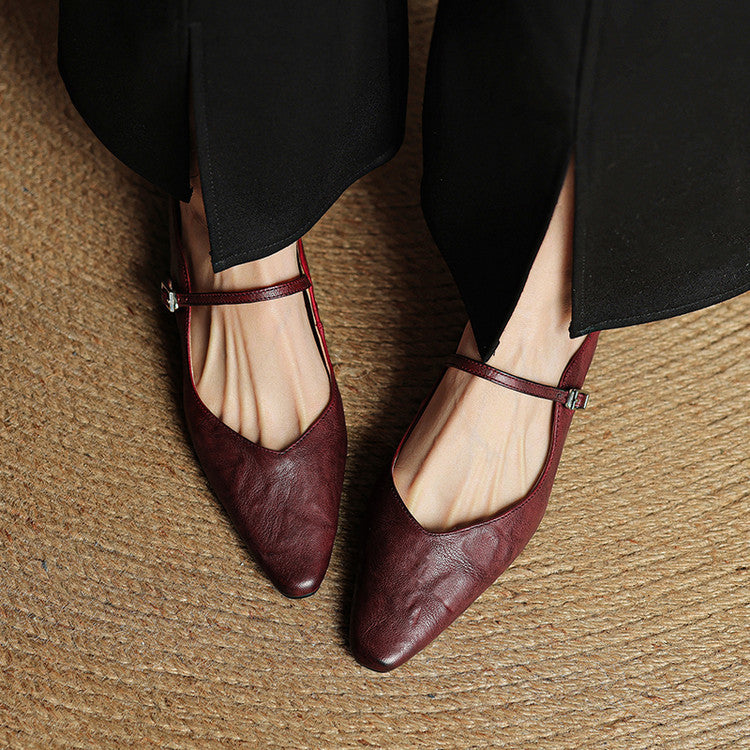 Soraya Genuine Leather Slip-On Mules