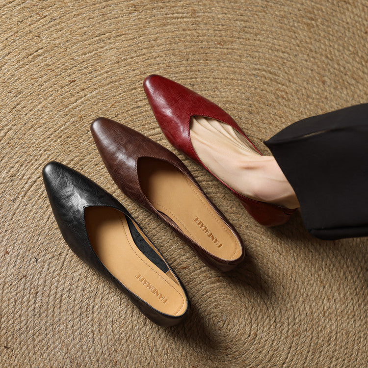 Valmir Authentic Leather Slip-On Mules