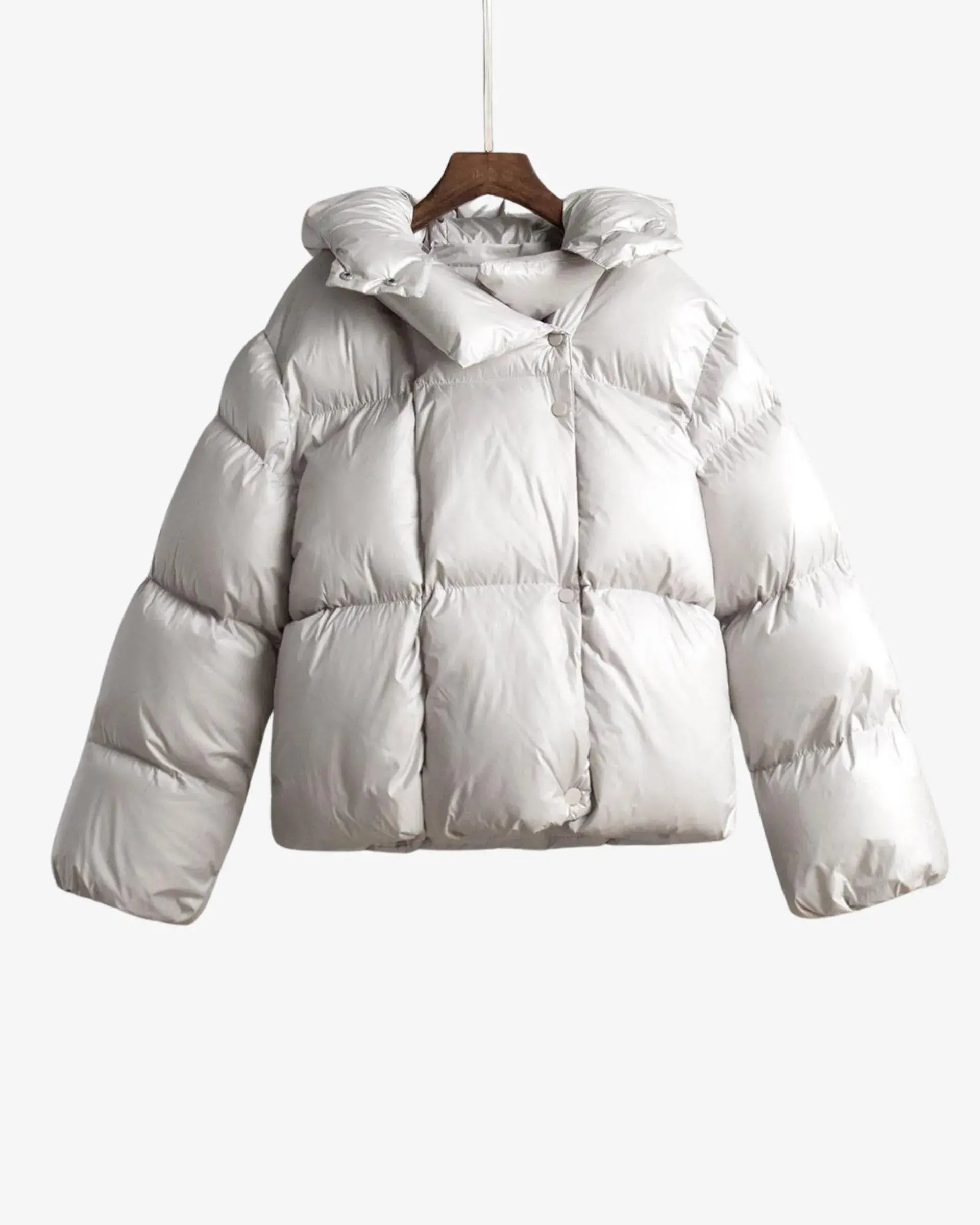 Short Puffer Jacket Cotton-padded