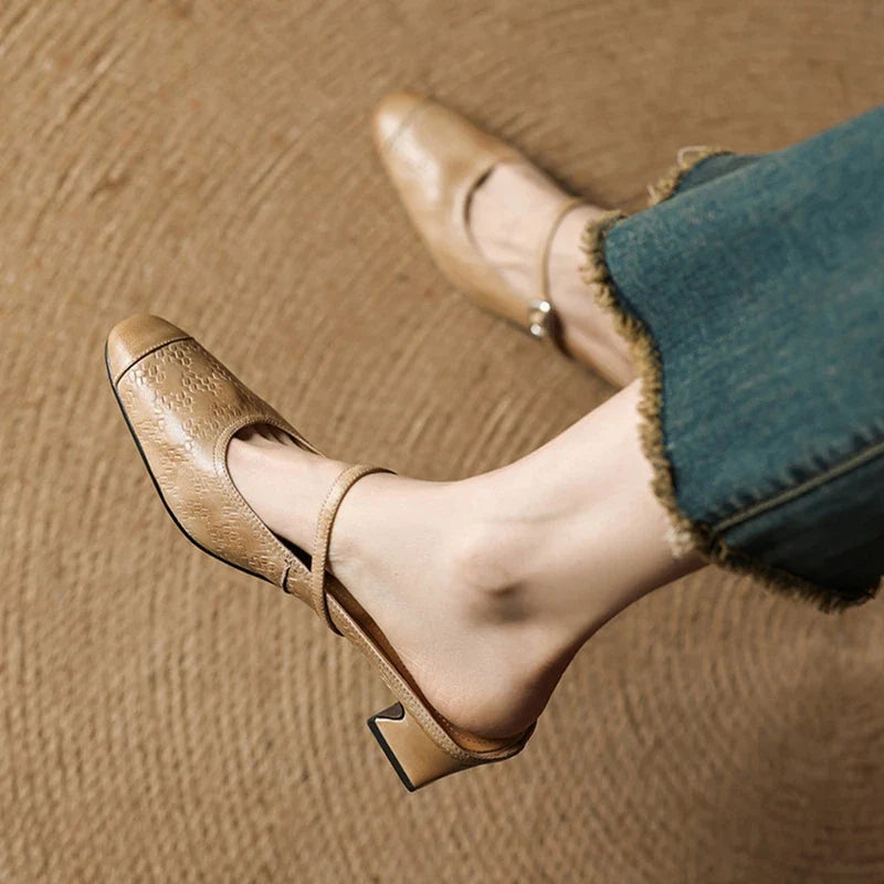 Authentic Leather Mules by Berla