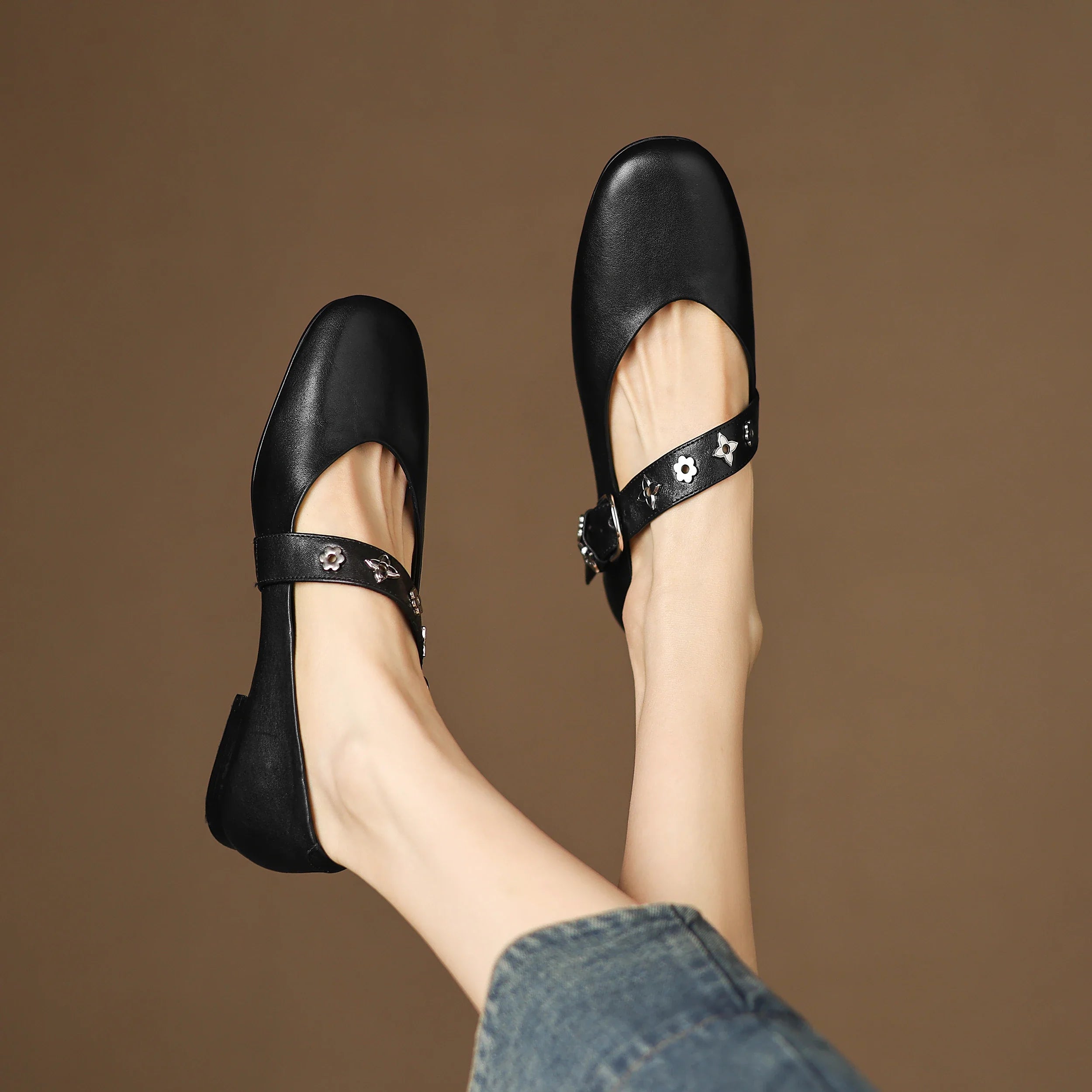 Noelia Genuine Leather Flats