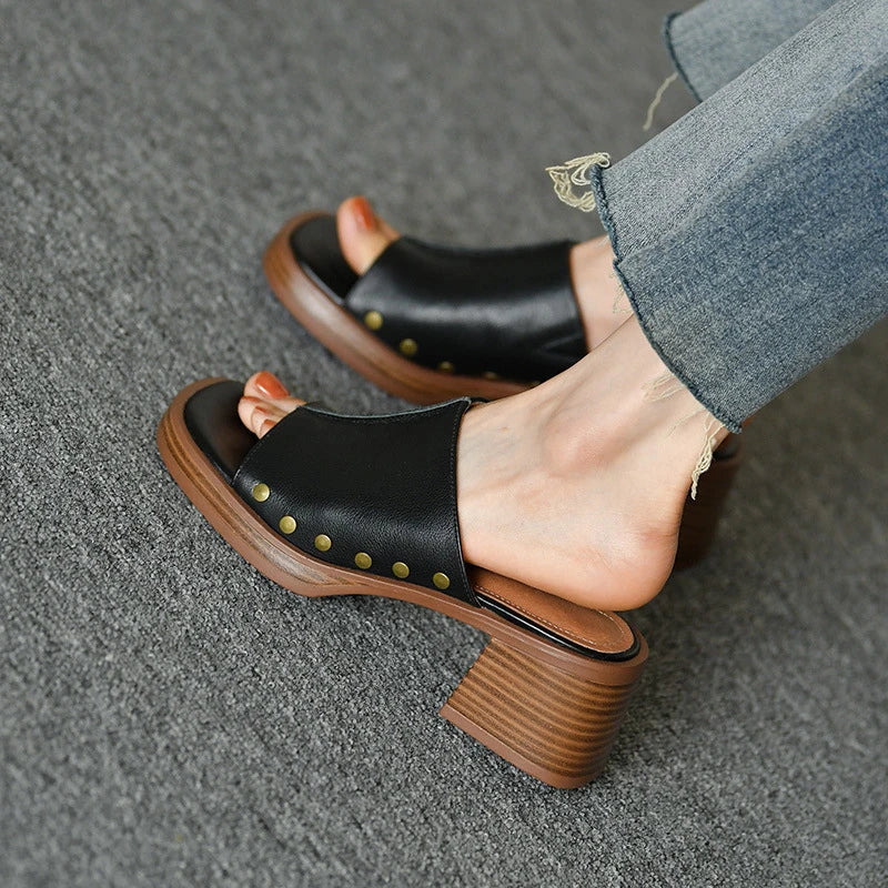 Venita Genuine Leather Sandals