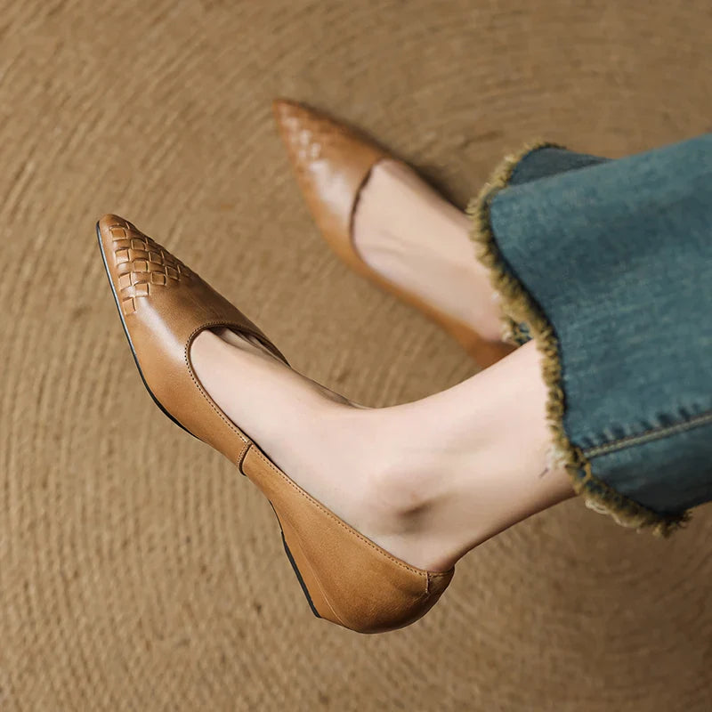 Zelith Genuine Leather Heels