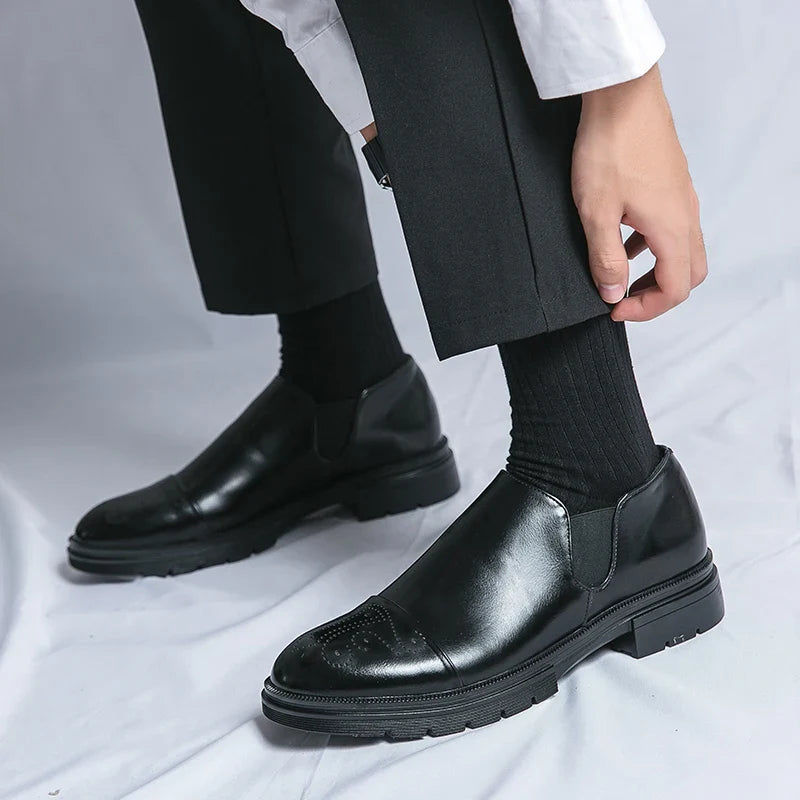 Duke British Pointed Leather Shoes