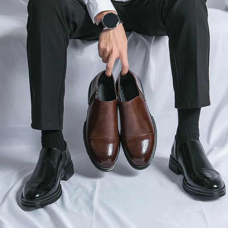 Duke British Pointed Leather Shoes