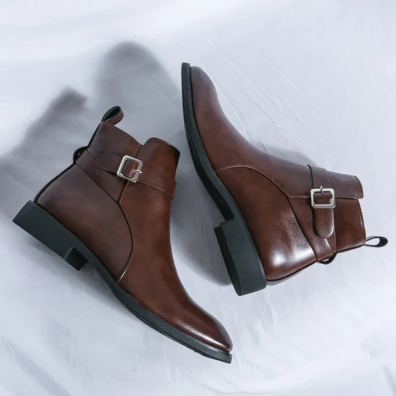 Miles Leather Ankle Boots
