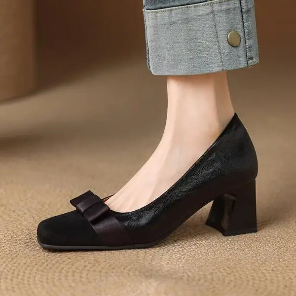Blair Chunky Heeled Pumps