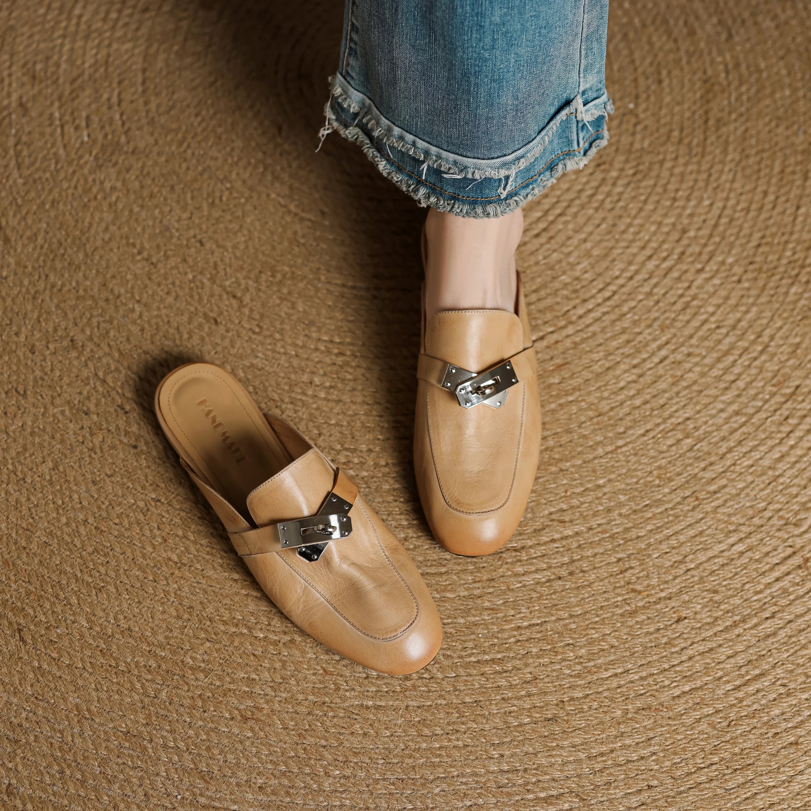 Paloma Genuine Leather Mules